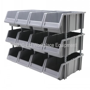 Stakabin Freestanding Plastic Parts Bins Set 1